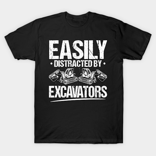 Heavy Equipment Operator Excavator Driver Gift T-Shirt by Krautshirts